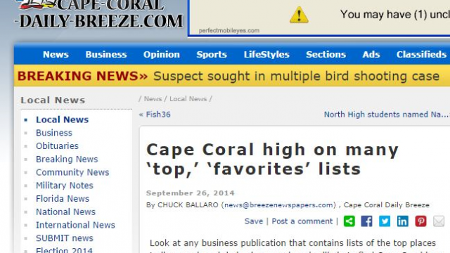 Cape Coral High on many top favorites lists